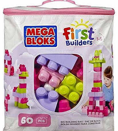 Mega Bloks Pink Buildable Bag (60 Pieces)