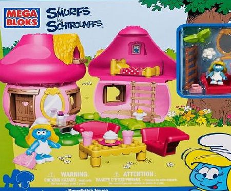 Mega Bloks Smurfettes House Building Playset