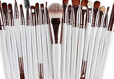 MELEE 20 Pieces Makeup Brush Set Professional Face Eye Shadow Eyeliner Foundation Blush Lip Makeup Brushes Powder Liquid Cream Cosmetics Blending Brush Tool