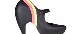 Melissa   Karl Lagerfeld Ginga black rainbow platform heels
