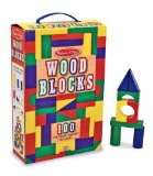 Melissa and Doug 100 Wood Blocks Set