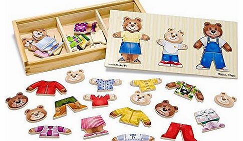 Wooden Bear Family Dress-Up Puzzle