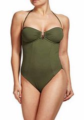 Melissa Odabash Palma olive green swimsuit