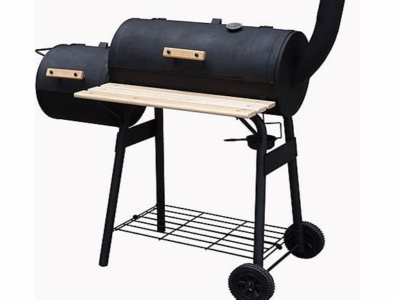 Melko XL Smoker BBQ Grill Cart Charcoal Grill Barbecue BBQ Stand Smoker Oven