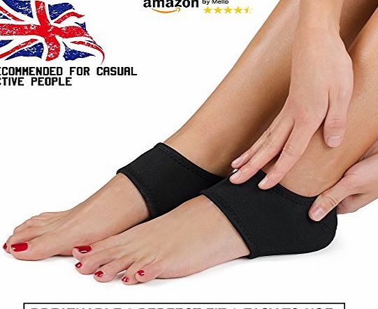 Mello Plantar Fasciitis Foot Arch Support Wrap By Mello - Graduated Pressure Technology That Relieves From Pain, Prevents Fatigue, Aids Quick Muscle Recovery - Premium Quality, Breathable Material (S)