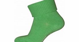 Melton Toddler Boys Green ABS Turn Up Socks