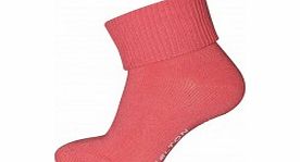Melton Toddler Girls Pink ABS Turn Up Sock L11/F6