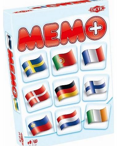 Memo- Flags of the world Tactic Memo Flags of the World Card Game