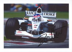 Memorabilia Jacques Villeneuve 2002 Signed Photo