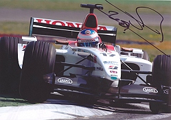 Memorabilia Jenson Button Signed 2003 Car Photo