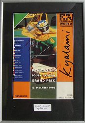 Memorabilia Senna and Prost Signed 1993 South African GP Programme