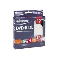 - 10 x DVD-R DL - 8.5 GB ( 240min ) 4x -