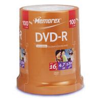 Memorex Professional DVD-R 4.7GB 16x 100 Pack