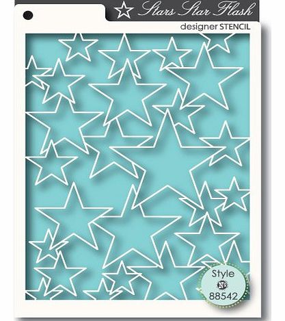 Memory Box Stars Star Flash Designer Stencil - 88542