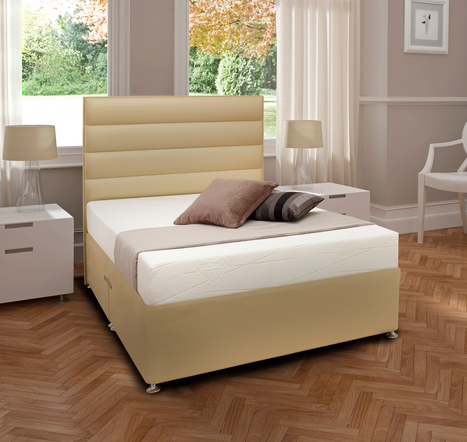 Deluxe Faux Leather Small Double Divan
