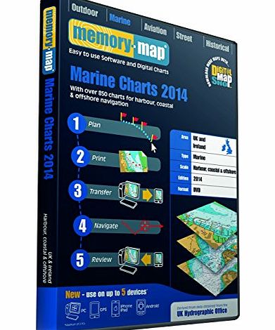 Memory-Map Memory Map UK and Ireland 2014 Marine Chart DVD - Black