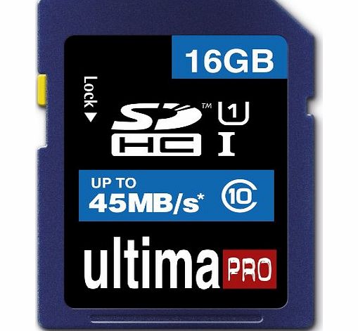 MEMZI  16GB Class 10 45MB/s Ultima Pro SDHC Memory Card for Sony Cyber-shot DSC-W Series Digital Cameras
