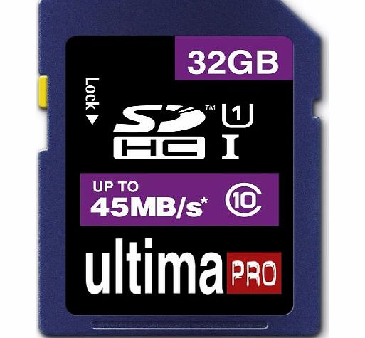 MEMZI  32GB Class 10 45MB/s Ultima Pro SDHC Memory Card for Canon EOS Series Digital Cameras