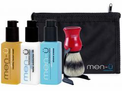 MEN-U BARBIERE RED SHAVE/FACIAL KIT (5 PRODUCTS)
