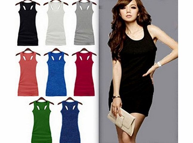 Men Womens Clothing and Accessories ILOVEDIY 2014 Summer Sexy Long Vests Sleeveless Tank Tops Women Many Colors to Pick (Coffee)