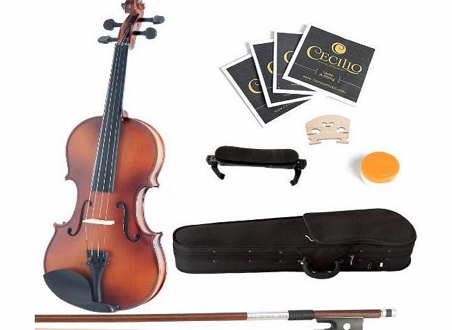 Mendini 1/8MV300 SR Size 1/8 Acoustic Violin - Satin