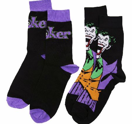 2pk DC Comics The Joker Socks