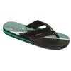 mens Animal Jekyll Print B Flip-Flop. Black/Green