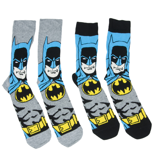 Batman Figure 2pk Socks