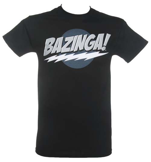 Black Big Bang Theory Bazinga T-Shirt