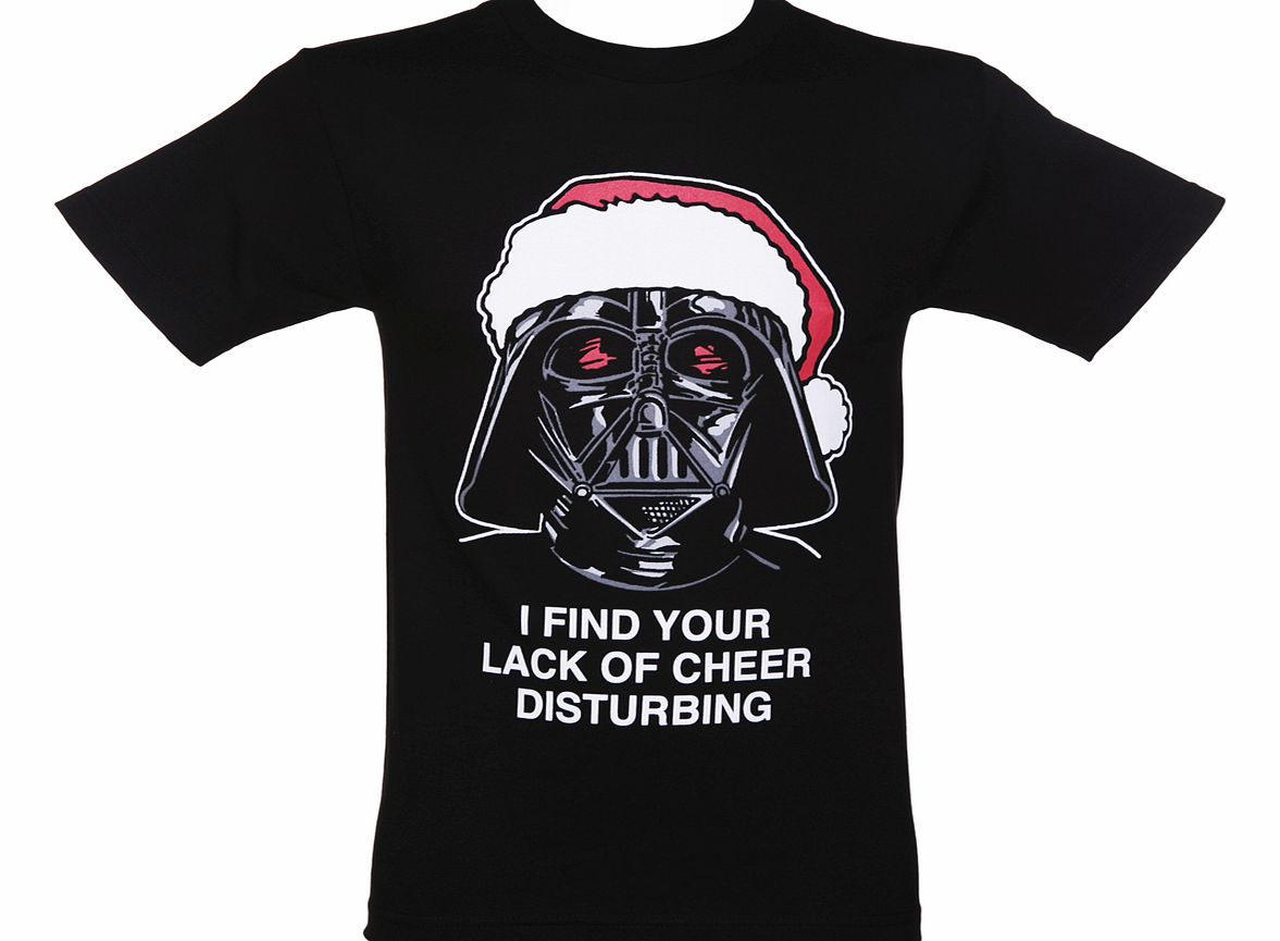 Black Darth Vader Santa Star Wars T-Shirt