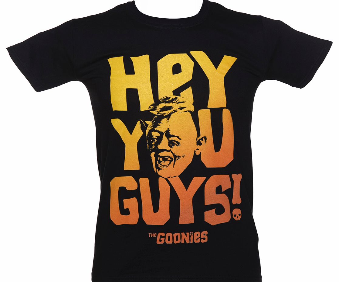 Black Hey You Guys The Goonies T-Shirt