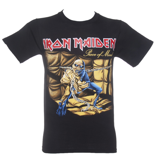 Black Iron Maiden Piece Of Mind T-Shirt