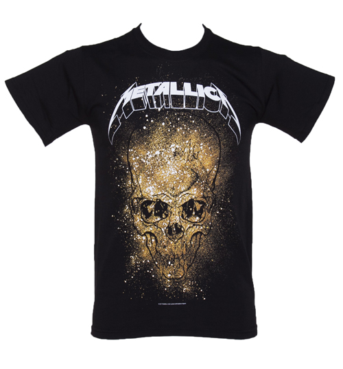 Black Metallica Skull Explosion T-Shirt