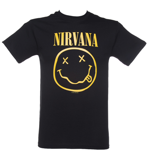 Black Nirvana Smiley T-Shirt