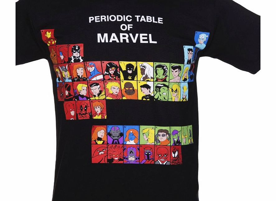 Black Periodic Table Of Marvel Superheroes