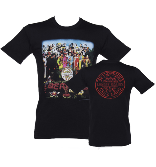 Black Sgt Pepper Beatles T-Shirt