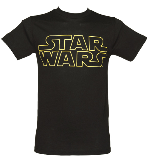 Black Star Wars Logo T-Shirt