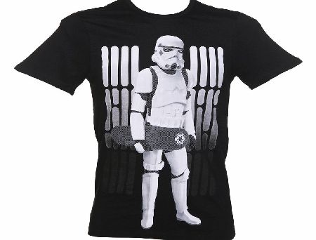 Black Star Wars Stormtrooper Skater T-Shirt