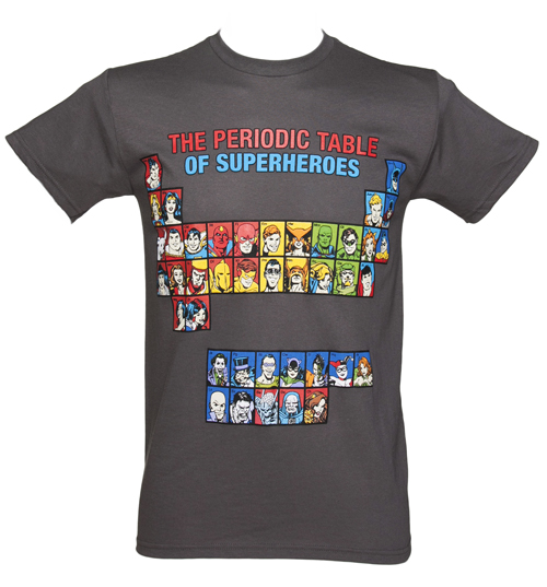 Black Superheroes Periodic Table T-Shirt