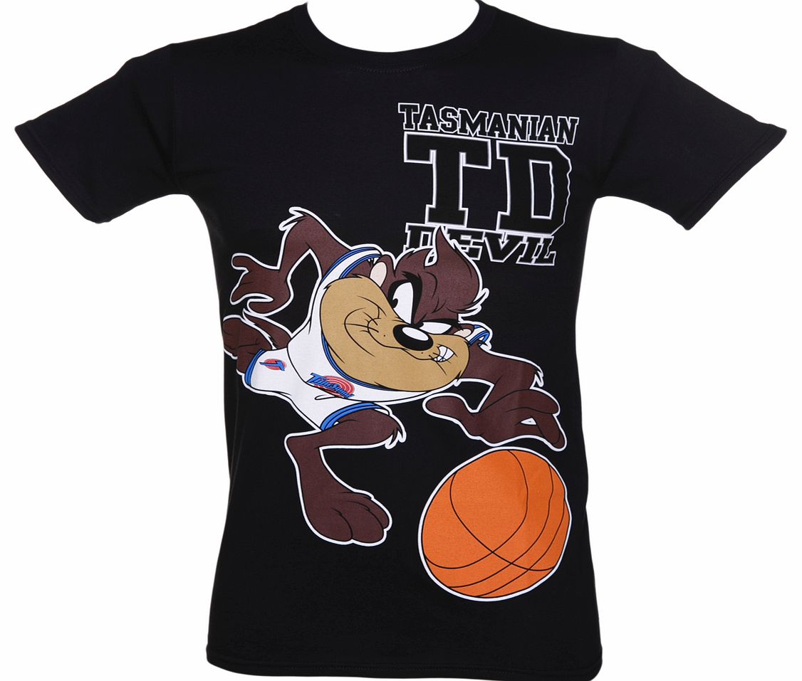 Black Tasmanian Devil Basketball T-Shirt