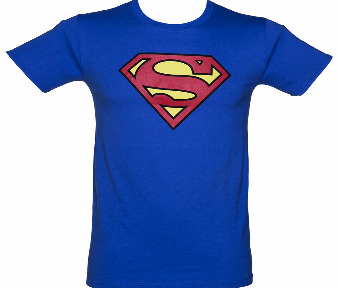 Blue Superman Logo T-Shirt