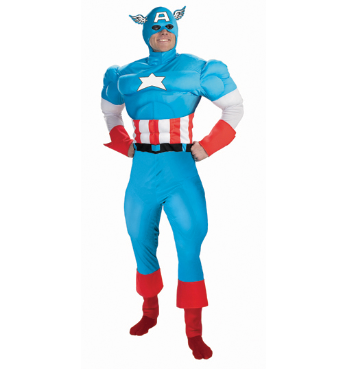 Captain America Fancy Dress Costume