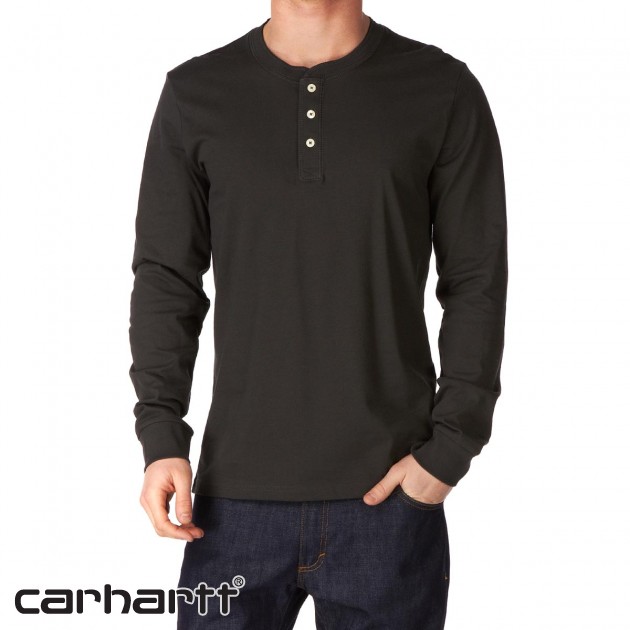 Carhartt Henley T-Shirt - Asphalt
