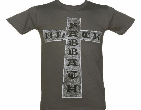 Charcoal Black Sabbath Cross T-Shirt