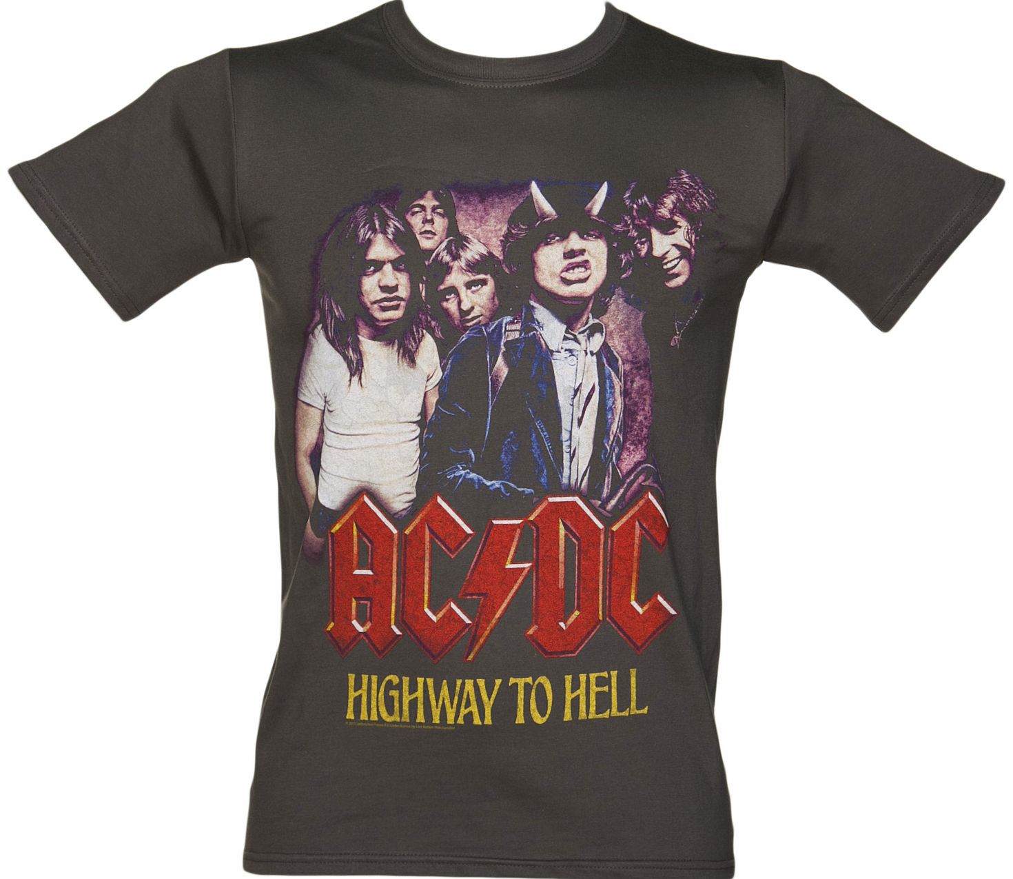 Charcoal Vintage Highway To Hell Print AC