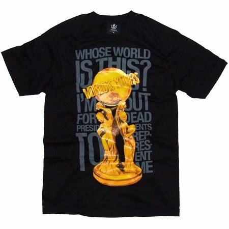 Buddhapparel Scarface World Is Yours Black T-shirt