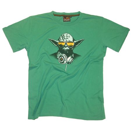 Chunk Star Wars DJ Yoda Kelly Green Mens T-Shirt