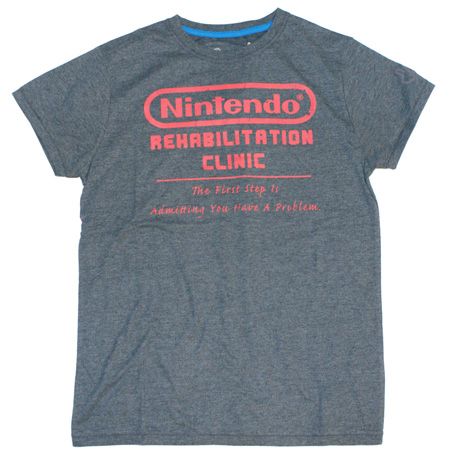 Joystick Junkies Nintendo Rehab Charcoal T-Shirt