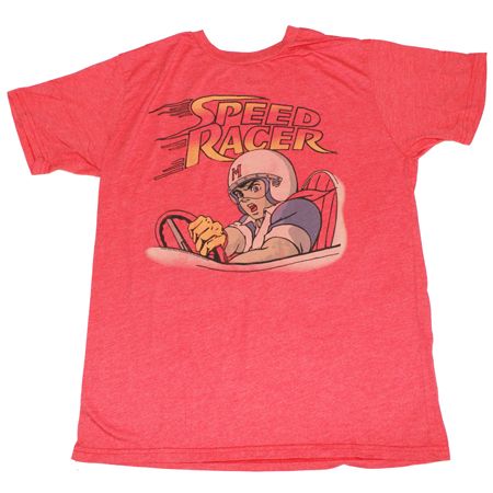 Mens Clothing Junk Food Speed Racer Licorice Red Mens T-Shirt