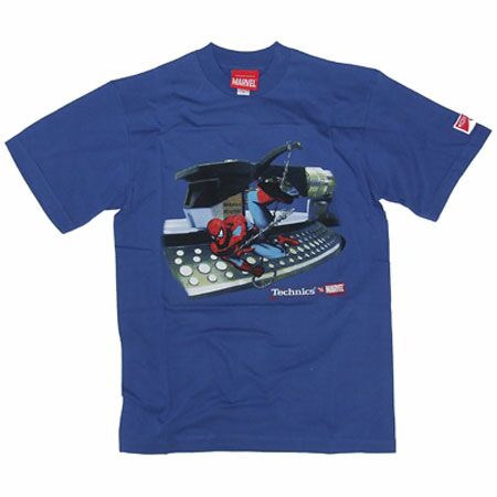 Marvel vs Technics Spiderman Blue T-Shirt